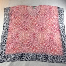 Tommy Bahama Kimono Dress Beach Cover Up XS Sheer Coral Floral Resort Tunic Plaj Giysisi price