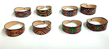 Schöner bunter Ring aus Leder mit Draht von Contro-Corrente Ring R119 Modesieraden ringen price