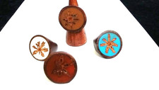 Schöne natürliche Ringe mit Intarsien aus Holz von Contro-Corrente Ring 74 Modesieraden ringen price