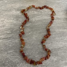 Vintage retro Carnelian gemstone Necklace multicoloured with box 1970s  V. RARE Ketting met gekleurde stenen price