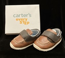 Carters Infant Toddler Walking Shoes Size 5 Jaden Brown Strap Gently Used w/Box Unisex kinderschoenen voor eerste stapjes en lopen price