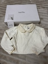 Vintage Baby Dior Silk Collard BabyVest, Size 6 Months. Authentic, Original Box Babyvest price