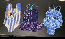 Bluey Girls Swimwear Lot 4 Piece Multicolor Striped Heart Tie Dye Pineapple Set Meisjes strandkleding price