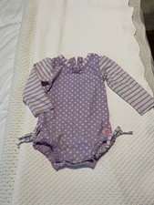 RUFFLE BUTTS BABY GIRLS SWIMWEAR SIZE 12-18 MOS LAVENDER POLKA DOTS Meisjes strandkleding price
