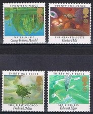 England/GB postfris 1985 MNH 1027-1030 - Europa / Jaar van muziek Muziek price