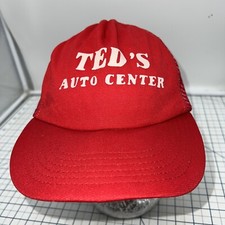 Ted's Auto center car Automobile mechanic Red Hat Cap Vintage Snapback New Haven Herenhoeden price