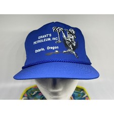 Grants Petroleum Oregon Adjustable Hat Polyester Rope Sliding Strap Vintage Herenhoeden price