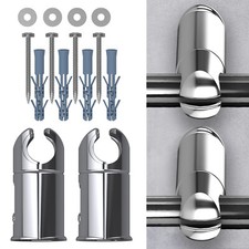 Clamp Wall Brackets for Heated Towel Rail Radiator Chrome All Size 19,22,25mm Havlupan price