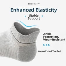 Anti-slip Men Running Socks Ventilated Mesh Panels Sweat Absorbing Fabric Herensokken price