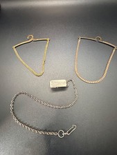 VTG Men’s Tie Accessory Lot Mitsuki Tie Clip Giorgio Brutini Tie Chains 3 Pc Dasspeld price