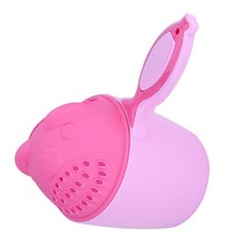 (Pink) Baby Bath Rinse Cup Detachable Baby Bath Mug Baby Shampoo Baby badkuip en schepbeker price