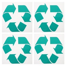 5 Pcs Recycling Labels Self-adhesive Recycle Sign Decal Stickers for Trash Bins Trash Bins price
