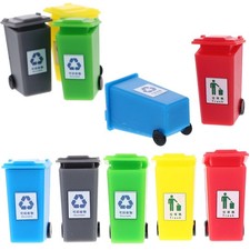 10 Pcs Small Trash Bins House Garbage Can Model Desktop Mini Table Trash Bins price