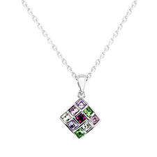 GEPARDINI Rhombus Halskette mit 9 Kristallen von Swarovski Swarovski ketting price