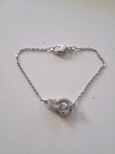 Swarovski Armband Kette Knoten silberfarben 15cm Länge 2,95g B13 Swarovski ketting price
