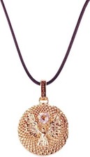 GEPARDINI Schutzengel Amulett mit Herz Kristall von Swarovski - Roségold Swarovski ketting price