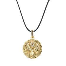GEPARDINI Schutzengel Amulett mit Herz Kristall von Swarovski - Gold Swarovski ketting price
