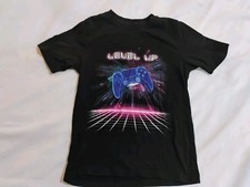 Wonder Nation Boys Shirt S 6-7 Black Level Up Gamer Video Game Controller Tee Jongensoverhemd price