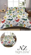 Duvet Cover Set Animals Jungle Kids Printed Easy Care Bedding Multi colour Baby dekbedovertrekset price