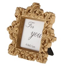 Retro Gold Picture Photo Frame Wedding Birthday Party Table Place Card Decor Schilderij- & fotolijsten price