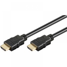 High Speed HDMI Kabel mit Ethernet schwarz - Länge: 0,75 m HDMI Kablo price
