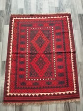 Artisan Handmade Afghan/Turkish Kilim Rug, Classic Red Wool Rug, Size 122x96 CM Kilim price