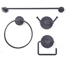 Bathroom Accessory Set Towel Rail Toilet roll Holder Towel Ring Robe Hook Grey Banyo Aksesuar Seti price
