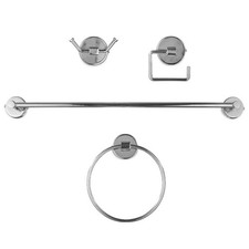 Bathroom Accessory Set Towel Rail Tissue Holder Hand Towel Ring Robe Hook Chrome Banyo Aksesuar Seti price