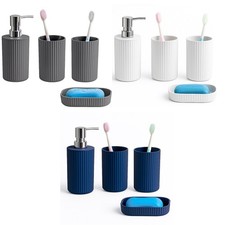 Bathroom Accessory Set Matt Rubber Coated Organisers 4 Piece Banyo Aksesuar Seti price