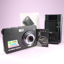 18.0MP Unbranded Compact Digital Camera Black Tested With Battery and Charger Digitale camera Batteries price