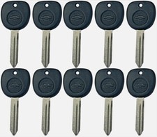 10 Pack  OEM Chevy bow-Tie Logo Key Blanks For Select 1999-2009 B102GCP 15026223 Papyon price