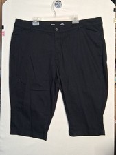 ST. JOHNS BAY Capri Pants Women's size 24W Black Summer Dames capri / capribroek price