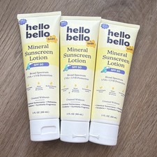 Hello Bello Baby Mineral Sunscreen Lotion SPF 50 3 fl oz Water Resist Lot 3 Baby zonnebrandcrème price