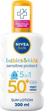 NIVEA SUN SPF 50+ Kids Sunscreen Lotion Spray 5-in-1 Baby Protection Cream 200ml Baby zonnebrandcrème price
