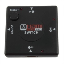 3 Port HDMI Splitter Hub 1080P Multi Switch Switcher Box LCD HDTV PS3 XBOX PC UK Hub & Switch price