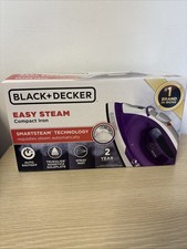 BLACK+DECKER Easy Steam Compact Iron Automatic Shutoff, Nonstick, Spray NEW Strijkijzers price
