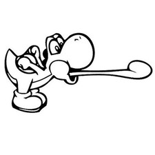 Decal Vinyl Truck Car Sticker - Video Games Super Mario Yoshi Dijital Oyunlar price