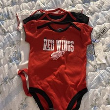 3 Pack Newborn Detroit Red Wings Infant Bodysuit Baby Bodysuit Set 18 months Baby romperset price