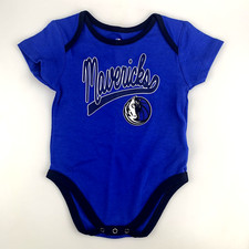 Mavericks Baby Bodysuit Set Size 18M Short Sleeve Blue NBA New Baby romperset price