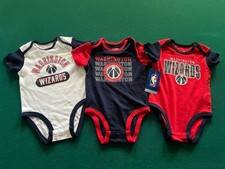 Washington Wizards Baby Bodysuit Set 12 Months NBA 3 Piece NWT Baby romperset price