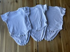Next Unisex Baby Bodysuit Set 3 Pack White Bodysuits/Vests Girls Boys 3-6 Month Baby romperset price