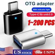 LED USB-C 3.1 Male to USBA Female Adapter Converter OTG Type C Android Phone LOT Computerconverters en adapters price