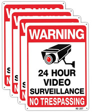 Warning Security Cameras in Use 24 Hour Video Surveillance Sign 10X14 Aluminum U Beveiligingscamera's price
