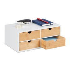 Bureau organizer Houten ladekast 4 lades Bamboe Desk organizer Mini ladekast Ladekast price