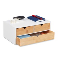 Bureau organizer 3 lades Bamboe Desk organizer Kantoor organizer Houten ladekast Ladekast price