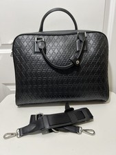 Zara Classic Leather Business Briefcase Document Bag Black Unisex Briefcase price