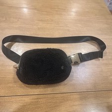 Lululemon Belt Bag Womens Small Black Fleece Sherpa Fanny Pack Adjustable Strap Dames Riem Tas price