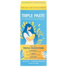 Triple Paste Diaper Rash Cream for Baby - 3 oz Tube - Zinc Oxide  EXP 10/29 Luieruitslagcrème price