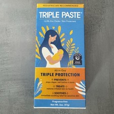 Triple Paste Diaper Rash Cream For Baby - 3 Oz Tube - Zinc Oxide Ointment Luieruitslagcrème price