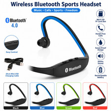 Wireless Bluetooth Sports Headphones Headset TF Micro SD Card Slot Stereo UK Bluetooth Headset price